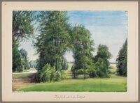 Hann von Weyhern, Adelaide (geb. Kahle): Bellin (Kr. Königsberg/Nm.), Gutspark mit Pavillon - Bl. 6