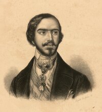 Hüssener, Auguste: Porträt Carlos Luis de Bourbón, Graf von Montemolin