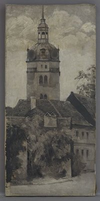 Dammeier, Rudolf : Katharinenkirche (linker Flügel eines Triptychon), 1922