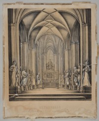 Apostelstatuen in der Altarhalle der St. Katharinenkirche