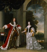 Kurfürst Friedrich Wilhelm von Brandenburg (1620-1688) und seine Gemahlin Louise Henriette von Oranien-Nassau (1627-1667)