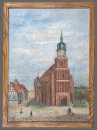 Wolf, Elisabeth: Cottbus, Oberkirche von Nordwesten (nach alter Vorlage)