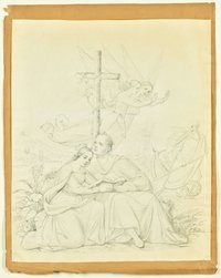 Religiöse Allegorie auf das preußische Kronprinzenpaar Friedrich Wilhelm (IV.) und Elisabeth