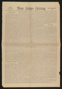 Material zu Hugo von Hofmannsthal: Zeitungsausschnitte