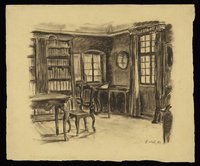 Zehn Ansichten aus dem Frankfurter Goethe-Haus: Die Bibliothek