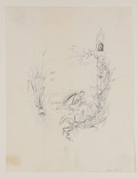 Illustration zu Clemens Brentanos "Des Knaben Wunderhorn": Edelkönigskinder [aus Mappe III aus dem Sommerhoff-Nachlass]
