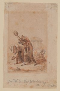 Deukalion und Pyrra [Entwurf zu einem Kupfer in Christoph Martin Wielands "Die Grazien", 1770]