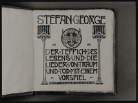 Titelblatt von Stefan Georges "Der Teppich des Lebens" von 1900