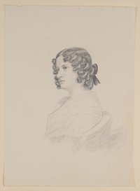 Marie d'Orville, spätere Freifrau von Lützow (?) [aus Mappe III aus dem Sommerhoff-Nachlass]