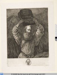 Moses mit den Gesetztafeln