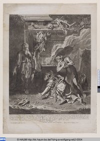 König Saul in der Höhle der Hexe von Endor