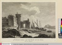 Château ruiné sur les bords de la Loire