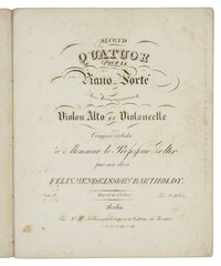 Felix Mendelssohn Bartholdy, Quartett f-Moll op. 2