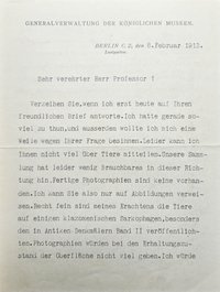 Brief von Robert Zahn an Moritz Meurer