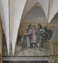 Wandbild: "Befreiung der Stadt Franeker in Friesland im Jahr 1500"