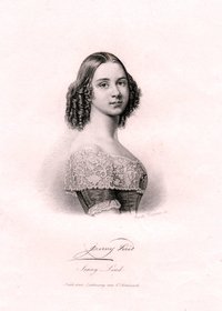 Brustporträt der schwedischen Opernsängerin Jenny Lind (1820-1887), um 1845