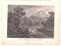 Wernigerode: Schloß Wernigerode von der Holtemme aus, um 1810