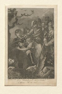 Illustration zu Schillers Räubern, 5. Akt., 2. Sz.