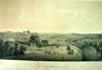 Stadtansicht von Weißenfels von der Neustadt aus gesehen, 1860