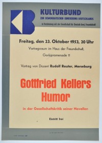 Gottfried Kellers Humor, 1953