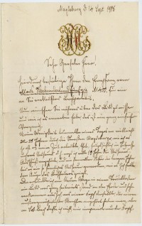 Brief von Hermann Held an Georg Schumann vom 14.09.1908
