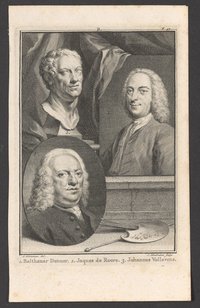 Porträt Baltasar Denner, Jacques de Roore und Johannes Vollevens