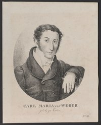 Porträt Carl Maria von Weber (1786-1826)