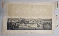 Stadtansicht von Weißenfels mit Schloss Neu-Augustusburg um 1860