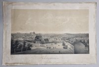 Stadtansicht von Weißenfels mit Schloss Neu-Augustusburg um 1860