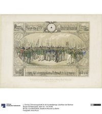 Erinnerungsblatt an die hundertjährige Jubelfeier der Berliner Bürger-Schützengilde