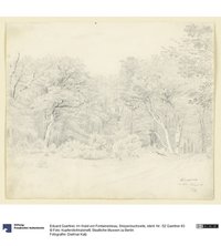 Im Wald von Fontainebleau, Skizzenbuchseite