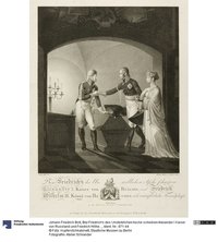 Bey Friedrich´s des Unsterblichen Asche schwören Alexander I Kaiser von Russland und Friedrich Wilhelm III. König von Preussen sich unauflösliche Freundschaft (Potsdam 4./5. November 1805)