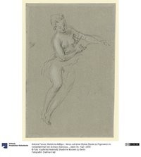 Weibliche Aktfigur - Venus auf einer Wolke (Studie zu Pygmalion im Konzertzimmer von Schloss Sanssouci)