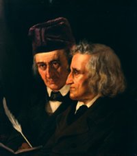 Doppelporträt der Brüder Jacob und Wilhelm Grimm