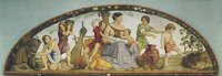 Die sieben fetten Jahre. Lunette aus dem achtteiligen Zyklus aus der Casa Bartholdy in Rom