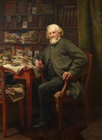 Porträt des Dichters August Heinrich Hoffmann von Fallersleben