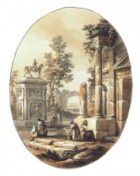 Antonio Zucchi: Ruinenlandschaft. 1765