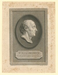 Kupferstich mit Porträt des preußischen Staatswirts Friedrich Anton von Heynitz