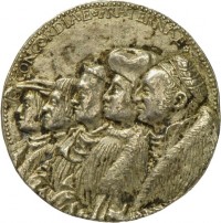 Medaille mit den Porträts der fünf Brüder Pfinzing, 1519