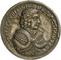 Medaille von Christian Wermuth auf die Reisen von Zar Peter dem Großen nach Westeuropa, 1697/1698