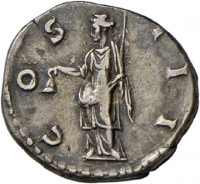 Denar des Hadrian mit Darstellung der Libertas