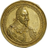 Tapferkeitsmedaille des schwedischen Königs Gustav II. Adolf, um 1631