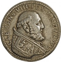 Medaille von Cambio auf Papst Clemens VIII., 1596-99