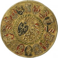 Medaille von Valentin Maler mit dem Neujahrswunsch für die Pflegämter und die Regierung der Reichsstadt Nürnberg, 1. Januar 1580
