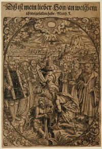 Taufe Christi mit Johann Friedrich I. von Sachsen und Martin Luther