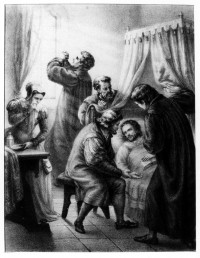 Luther am Krankenbette Melanchthons