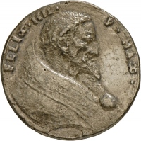 Einseitige Medaille auf Papst Felix III. (IV.)
