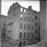 Negativ: Ruine, Ansbacher Straße 17, 1950