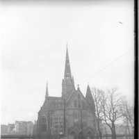 Negativ: Ruine, Lutherkirche, 1951