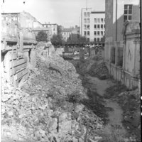 Negativ: Trümmer, Bülowstraße 23, 1952